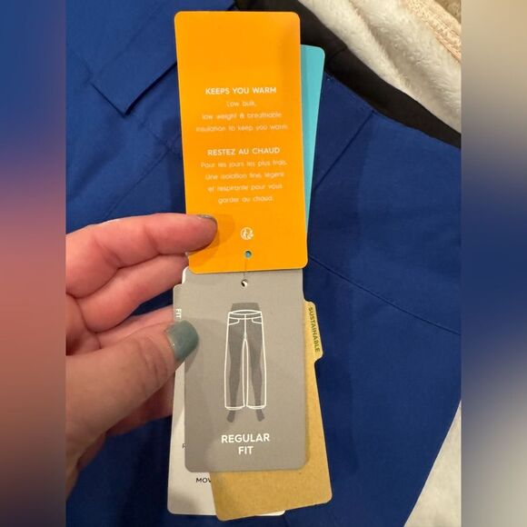 NWT Roxy Womens Spiral Snow Pants Blue Regular Fit Ski Snowboard Medium NEW - Picture 4 of 10